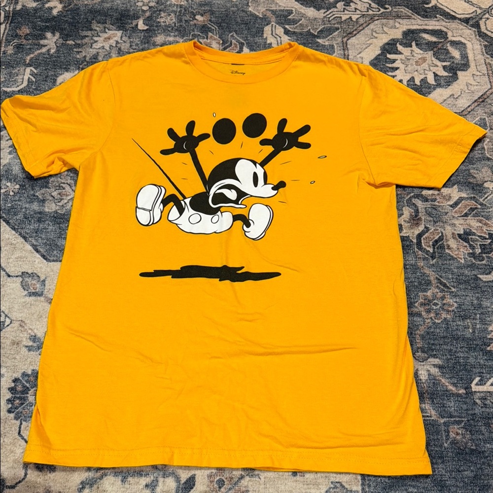 Disney Yellow Graphic Mickey T-Shirt